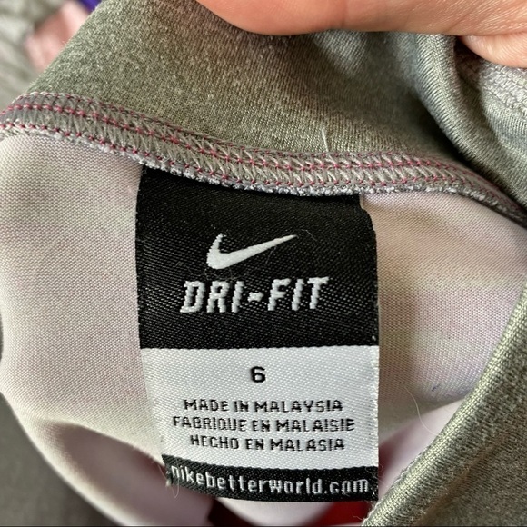 Nike Stretch Legging Sweatpants Girls Sz 6 Pink - Picture 5 of 6